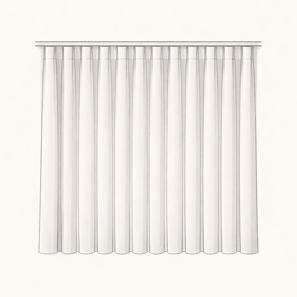 Flachfalte mit Abstand